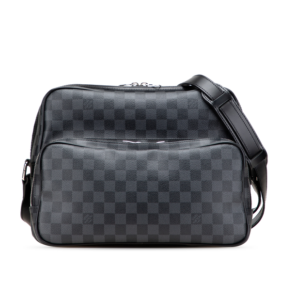Pre-Loved Louis Vuitton Damier Graphite Sac Leoh - Picture 1 of 10
